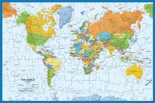 Map Puzzle Specialty Item