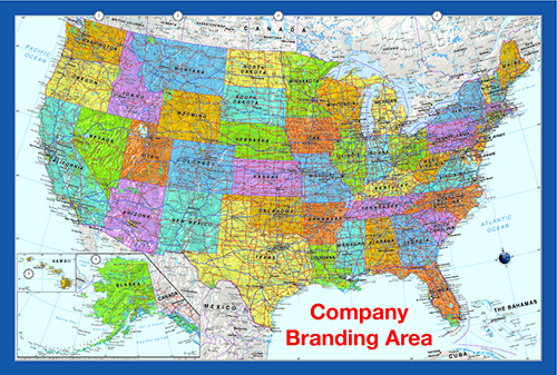 USA Highway Map with States