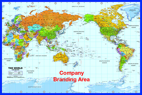 World Map (Pacific Centered)