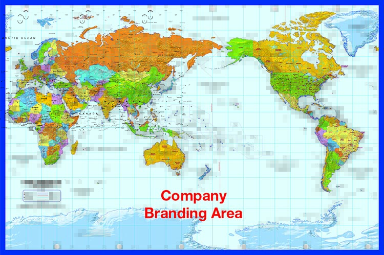 World Map (Pacific Centered)